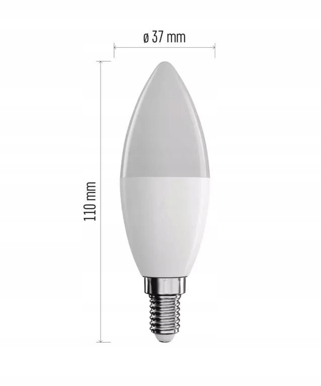 Wymiary i kształt – Kompaktowa świeczka o wymiarach 37 x 37 x 110 mm