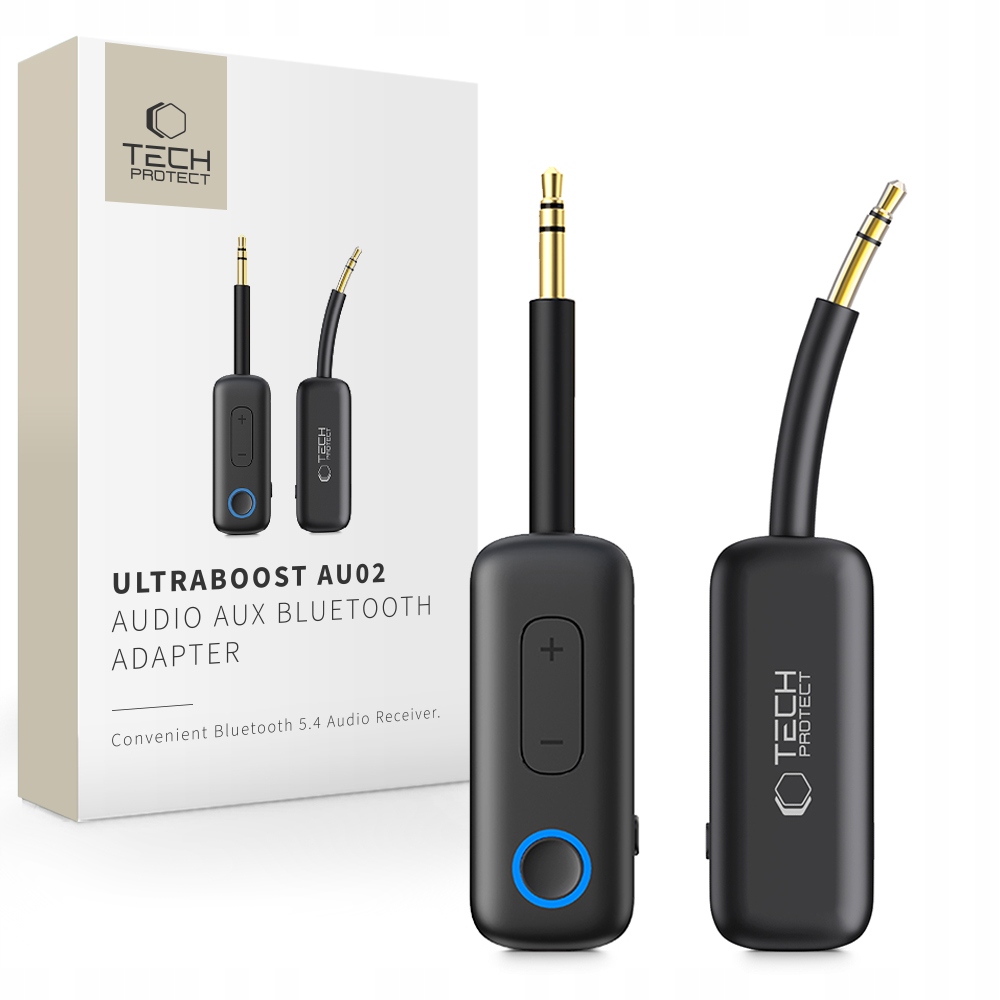 TECH-PROTECT ULTRABOOST AU02 ADAPTER AUDIO AUX BLUETOOTH 5.4 CZARNY – Idealne połączenie audio