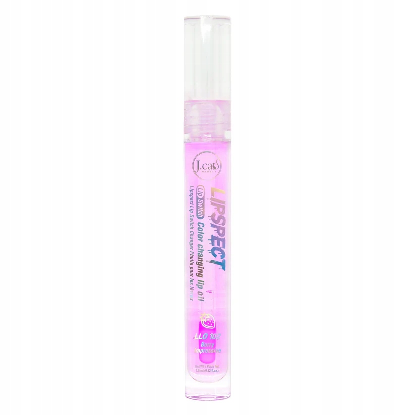 J.CAT BEAUTY Lipspect Lip Switch Color Changing Lip Oil 102 Berry Impressive – Olejek do Ust, Który Zmienia Kolor
