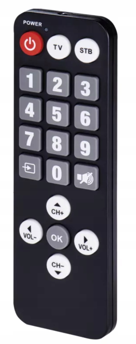 Pilot do dekodera Emos J50989 EM190/EM190S/EM190L – Prosty i intuicyjny w obsłudze