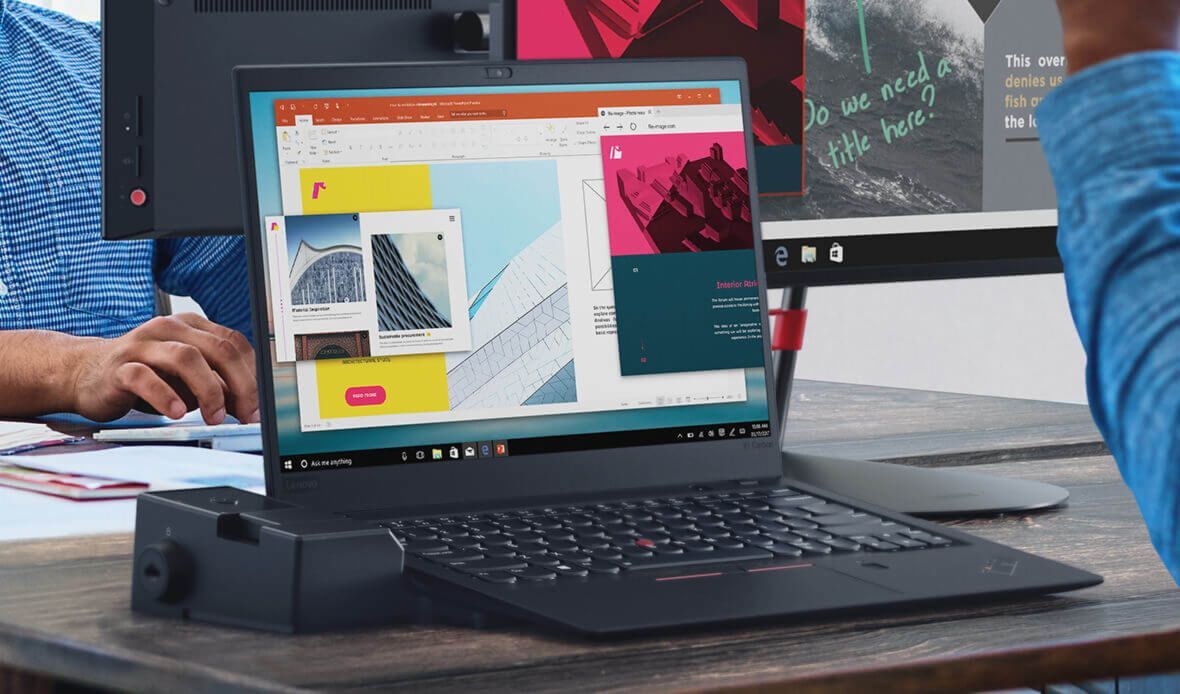 Lenovo ThinkPad X1 Carbon with dock