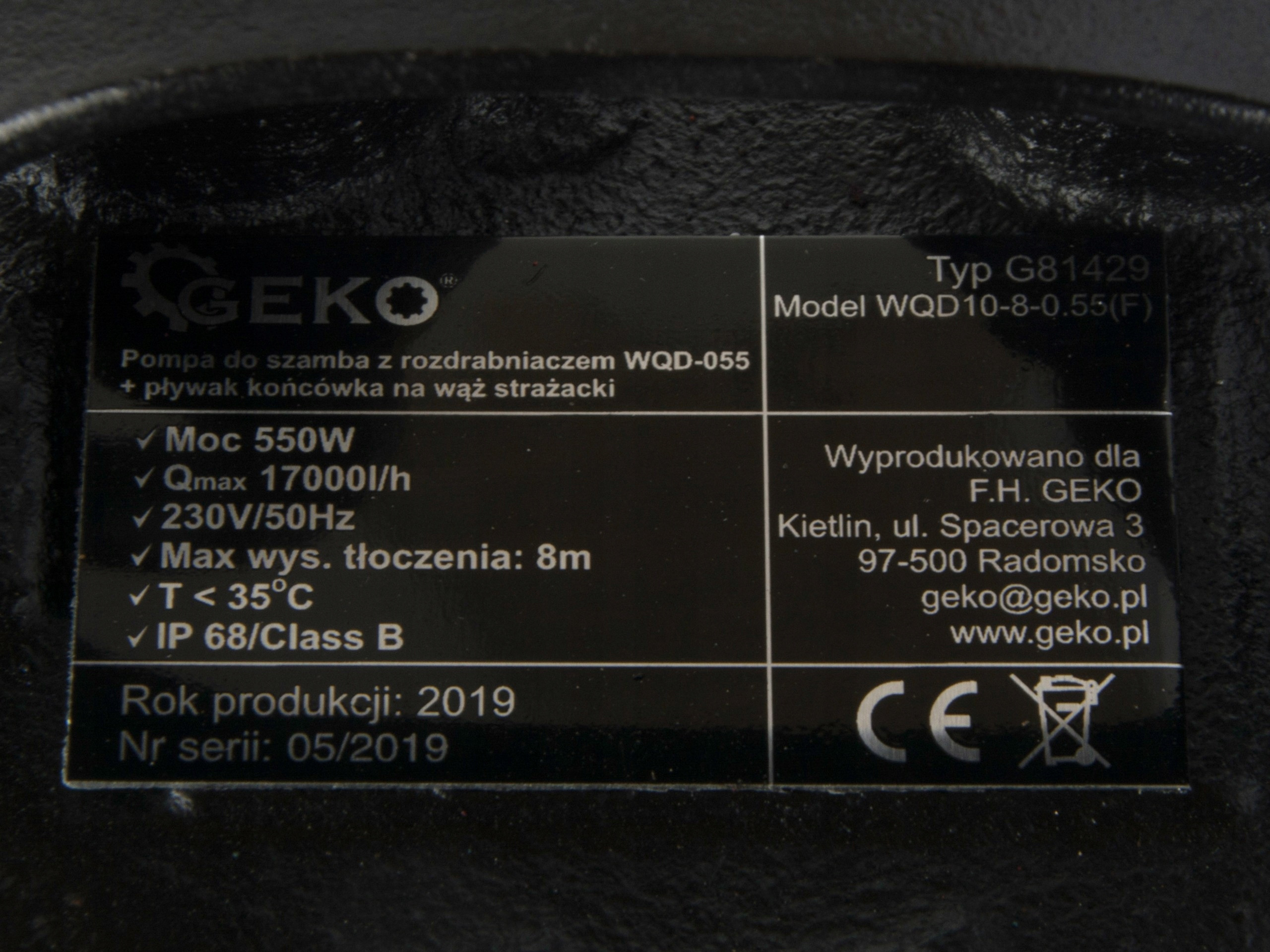 Wydajność do 17000 l/h – Idealna do Wody Deszczowej i Ścieków