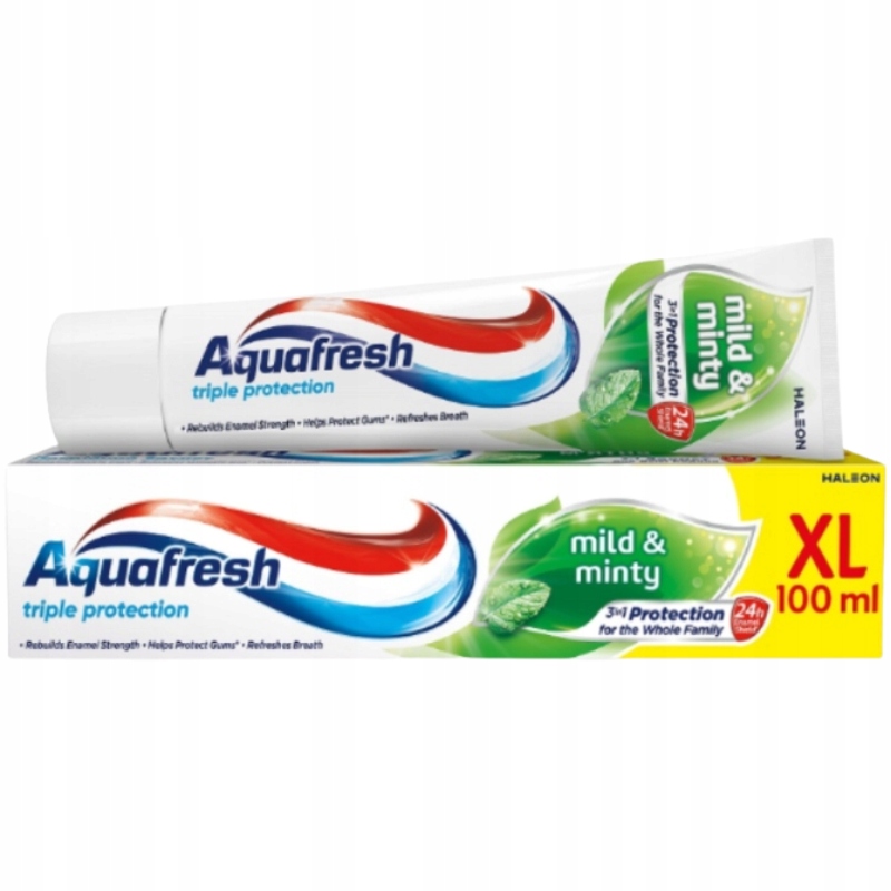 Pasta do zębów Aquafresh Triple Protection Mild & Minty 100ml – Zdrowy uśmiech dla całej rodziny