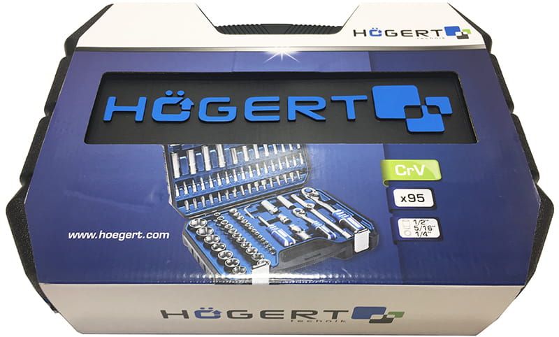 Zestaw narzędzi 95 elementowy Hogert HT1R426 Zestaw narzędzi 95 elementowy Hogert HT1R426