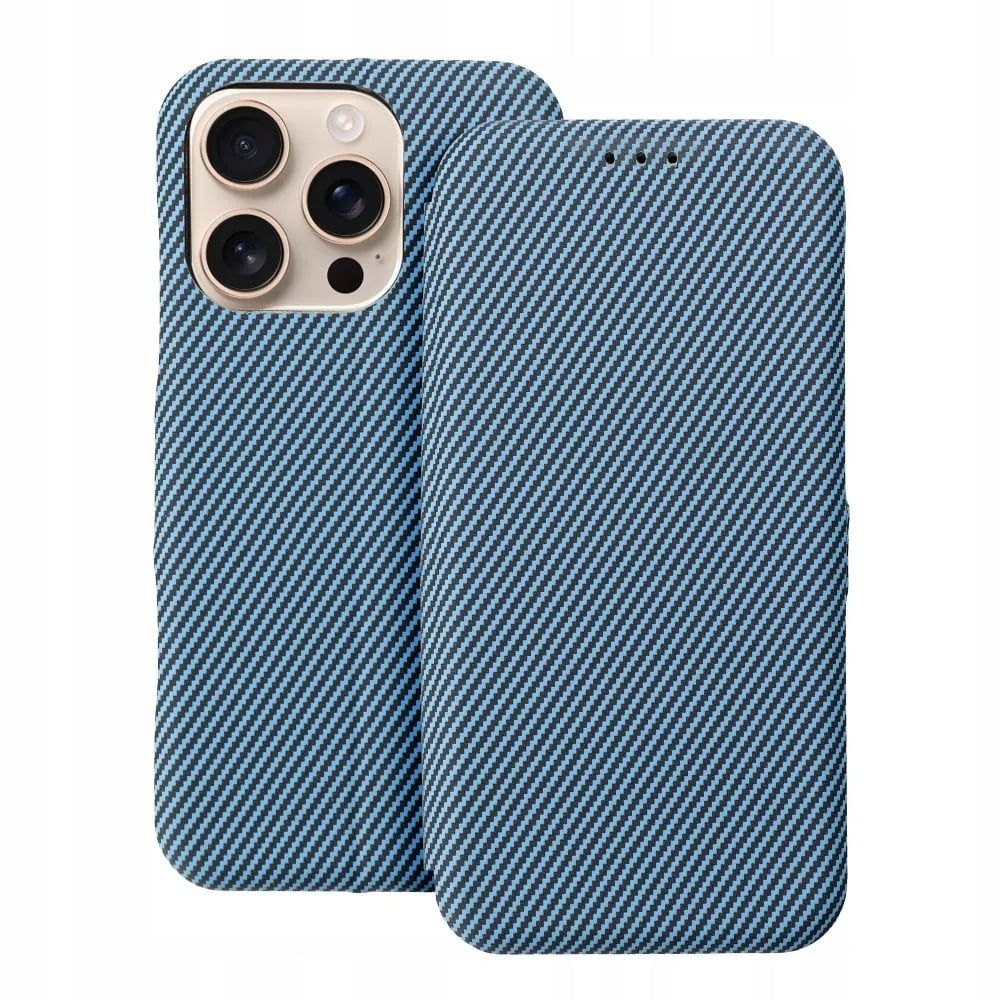 Kabura FOLIO Side Magnet do IPHONE 14 PRO niebieski – Elegancka ochrona dla Twojego telefonu