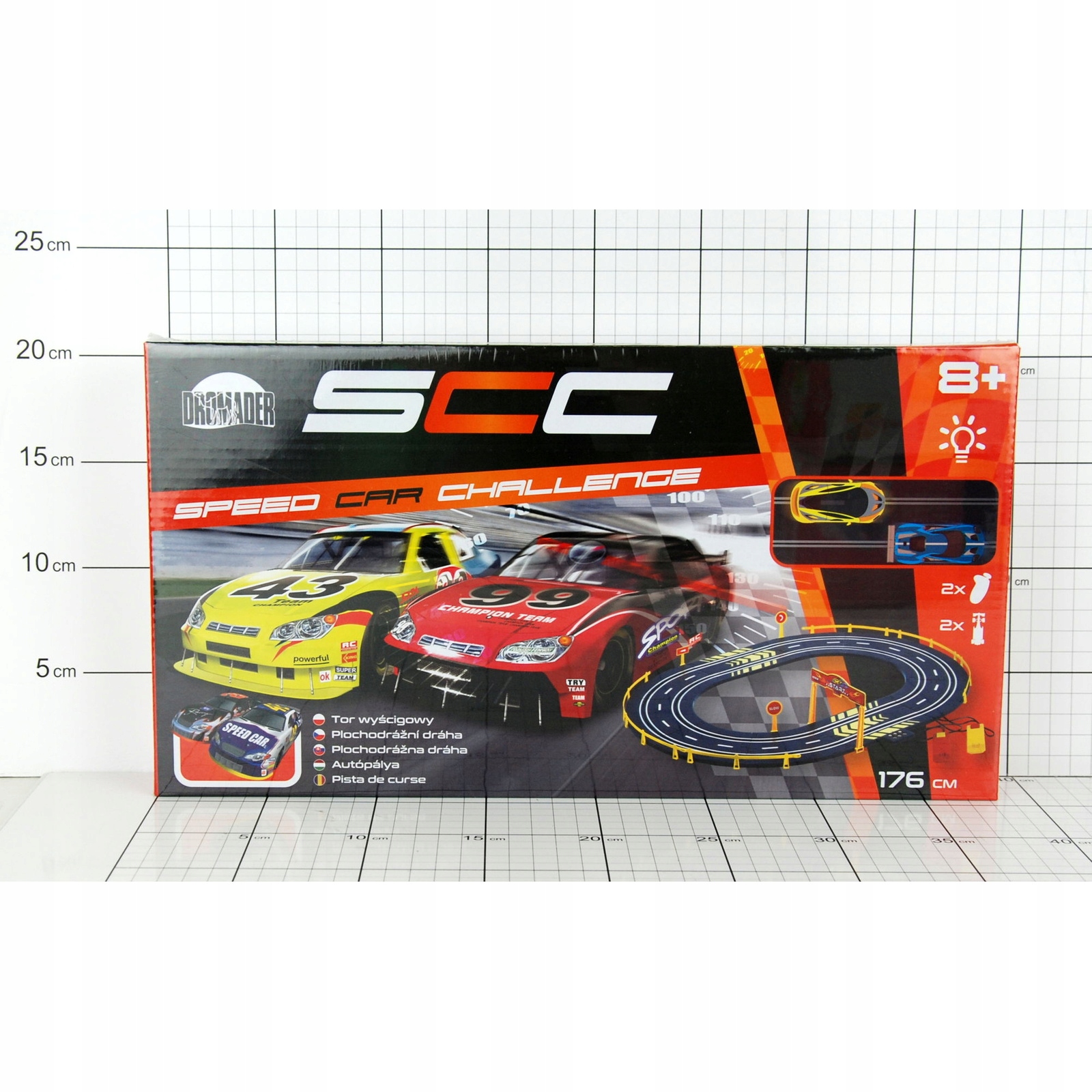 Imponująca długość toru – 176 cm pełna zakrętów