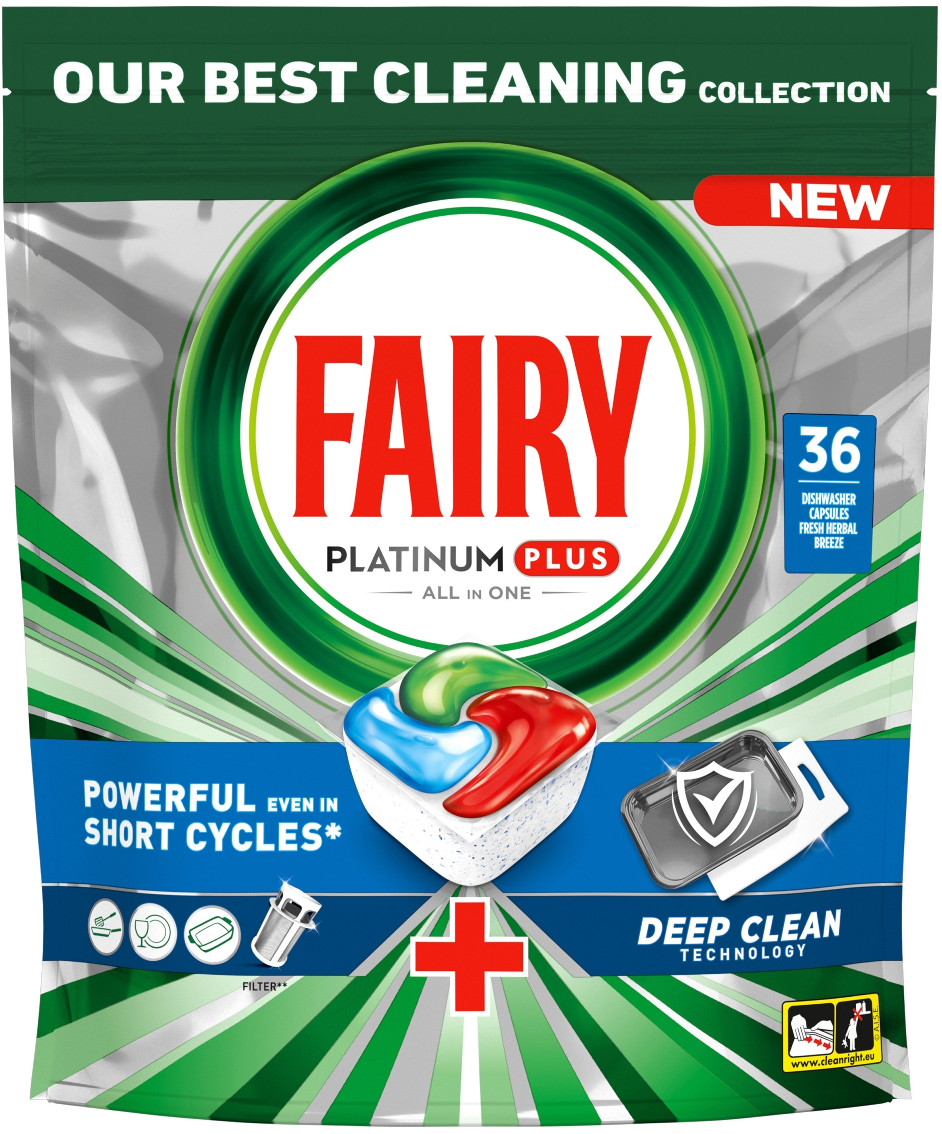 Kapsułki do zmywarki Fairy Platinum Plus All in One - 36 szt.