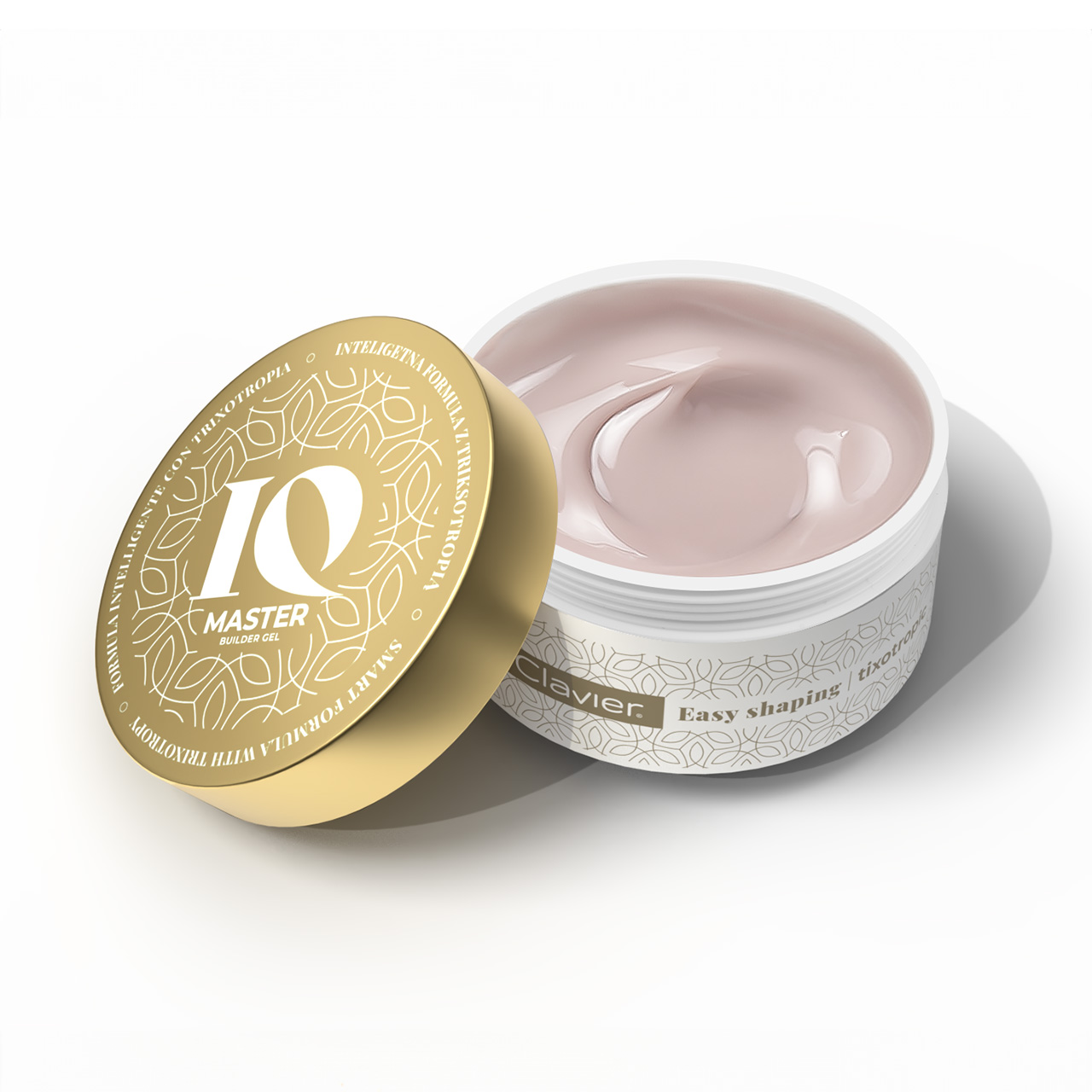 Żel budujący Clavier IQ Master z tiksotropowością Nude 15g – Idealny wybór dla profesjonalistów