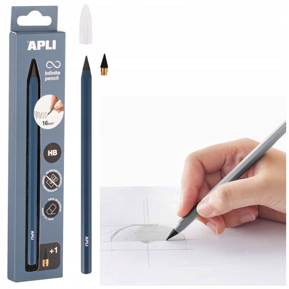 Ołówek wieczny APLI Infinite, HB – Niezawodny towarzysz w biurze