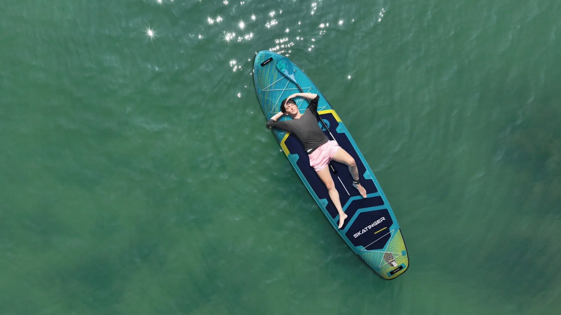 Deska SUP Prana Meteor Blue 350x89x15 cm (11'6'') – Idealna do jogi i relaksu na wodzie
