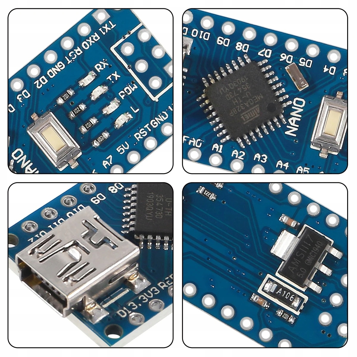 Wysoka jakość wykonania z mikrokontrolerem ATMEL ATMEGA328P-AU