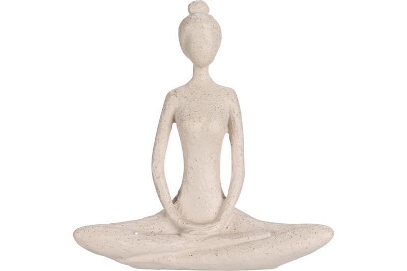 Figurka Joga Siedząca 13x4x14cm – Elegancka dekoracja do Twojego wnętrza