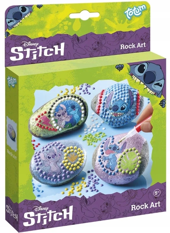 Zestaw do malowania kamieni Disney Stitch – Stwórz własne, magiczne dekoracje!