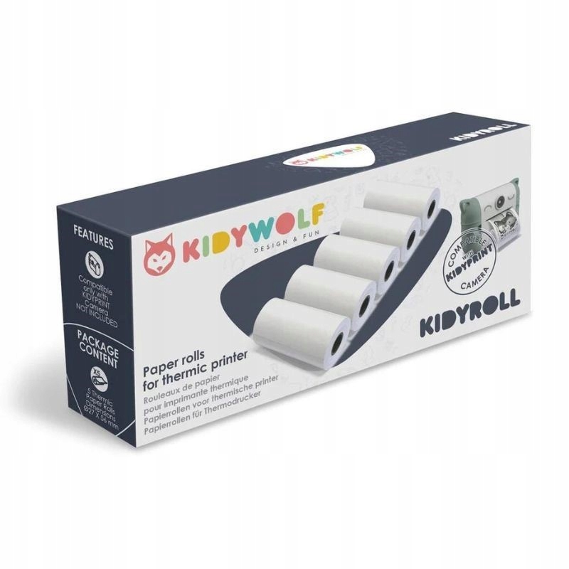 Kidywolf Kidyroll – Papier termiczny do aparatu Kidyprint