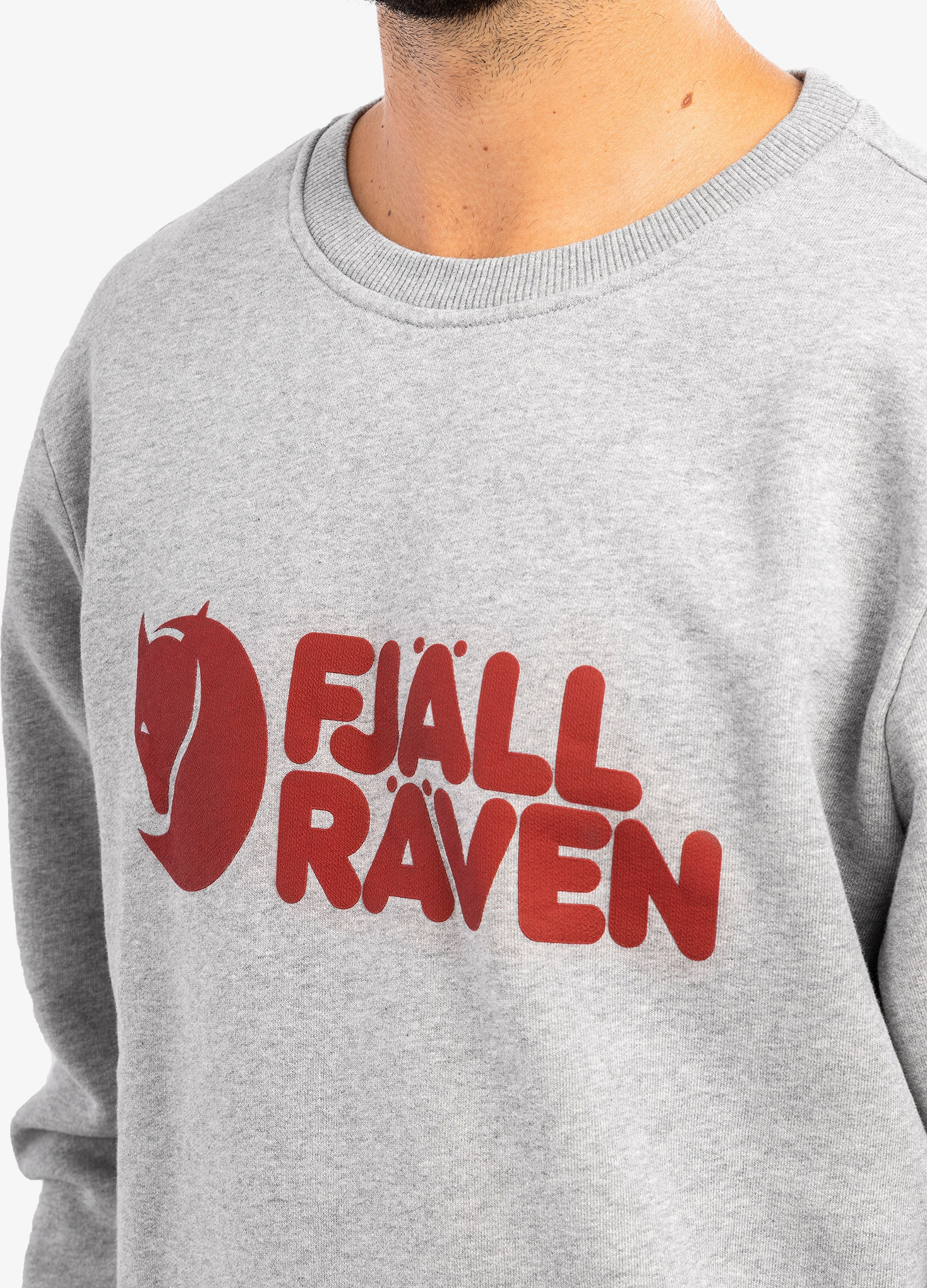 Bluza Fjallraven Logo Sweater - szary/melange L – Idealna na każdą okazję