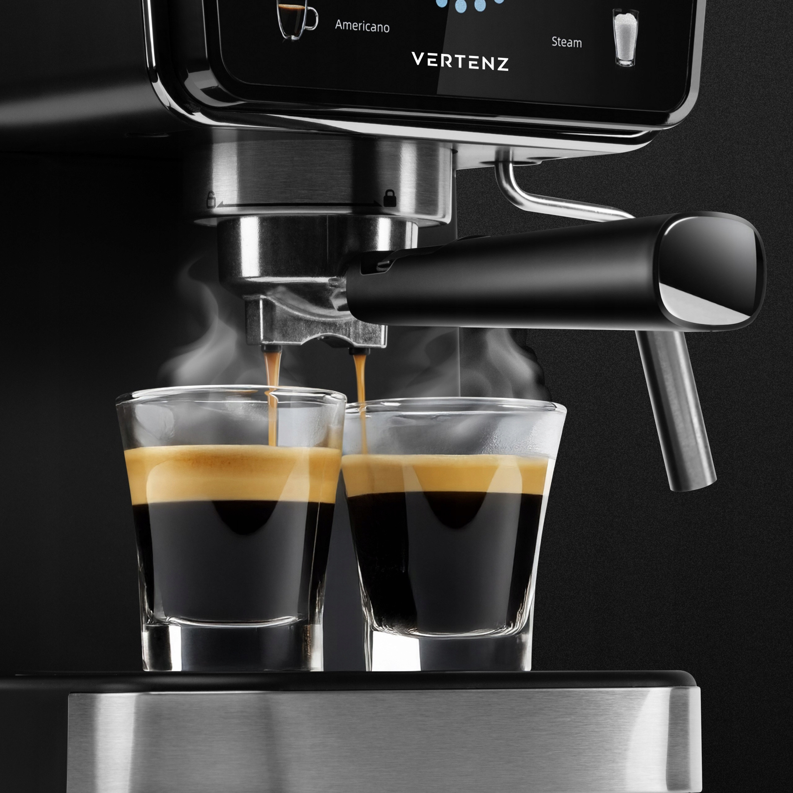 Duży zbiornik na wodę 1,5 L – Mniej uzupełniania, więcej kawy