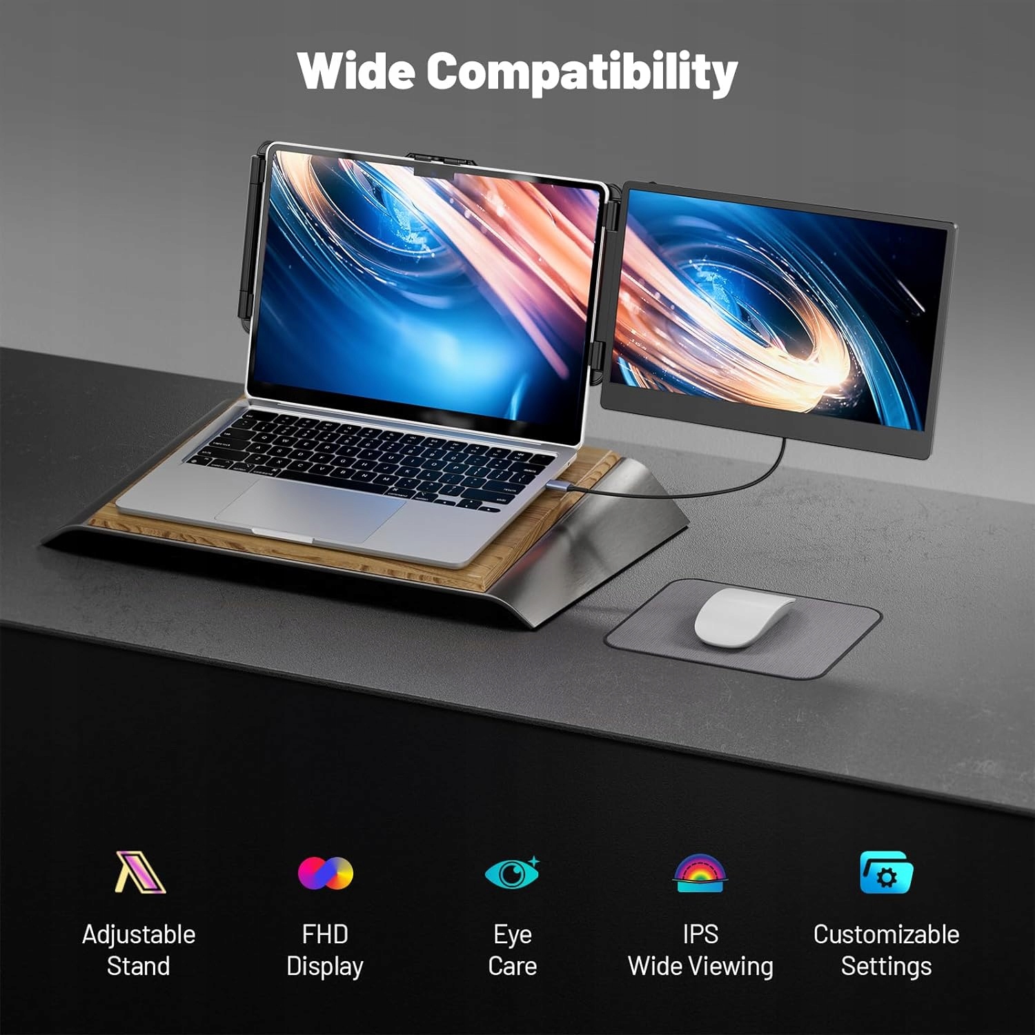 Specjalne funkcje, w tym filtr niebieskiego światła