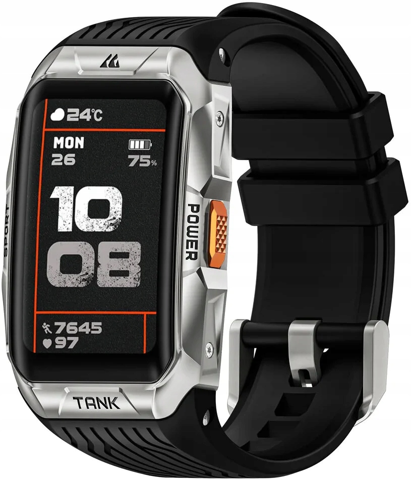 Smartwatch Kospet Tank X2 Srebrny – Twoje zdrowie na wyciągnięcie ręki