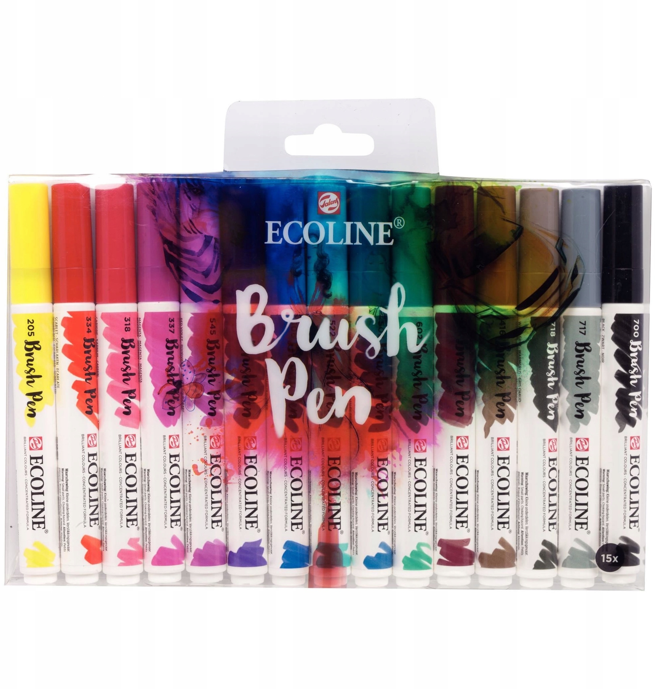 Zestaw markerów Ecoline Brush Pen* | 15 kolorów – Twórz z pasją