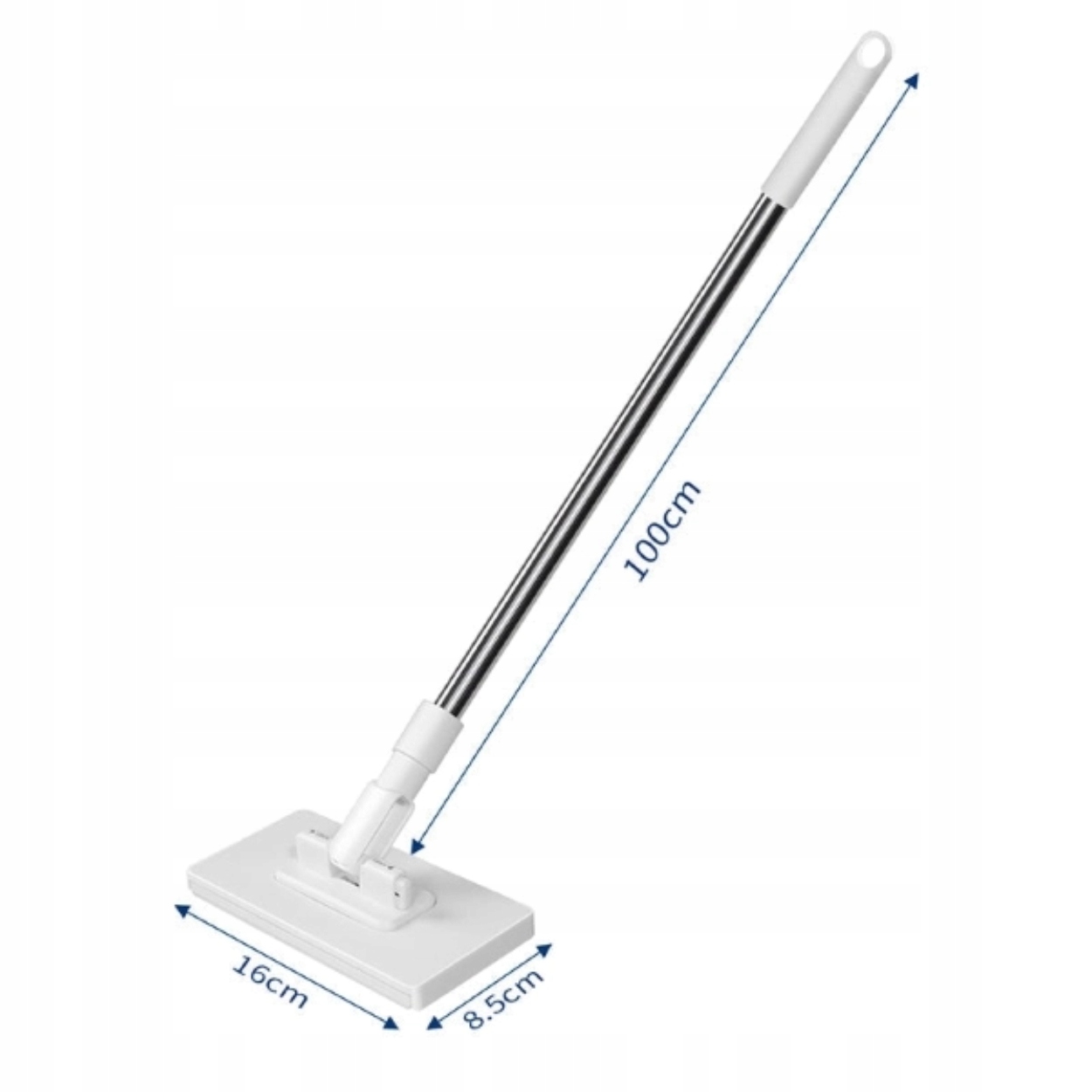 Mop do podłóg płaski z drążkiem do sprzątania 100 cm – Wydajność i wygoda w codziennym sprzątaniu