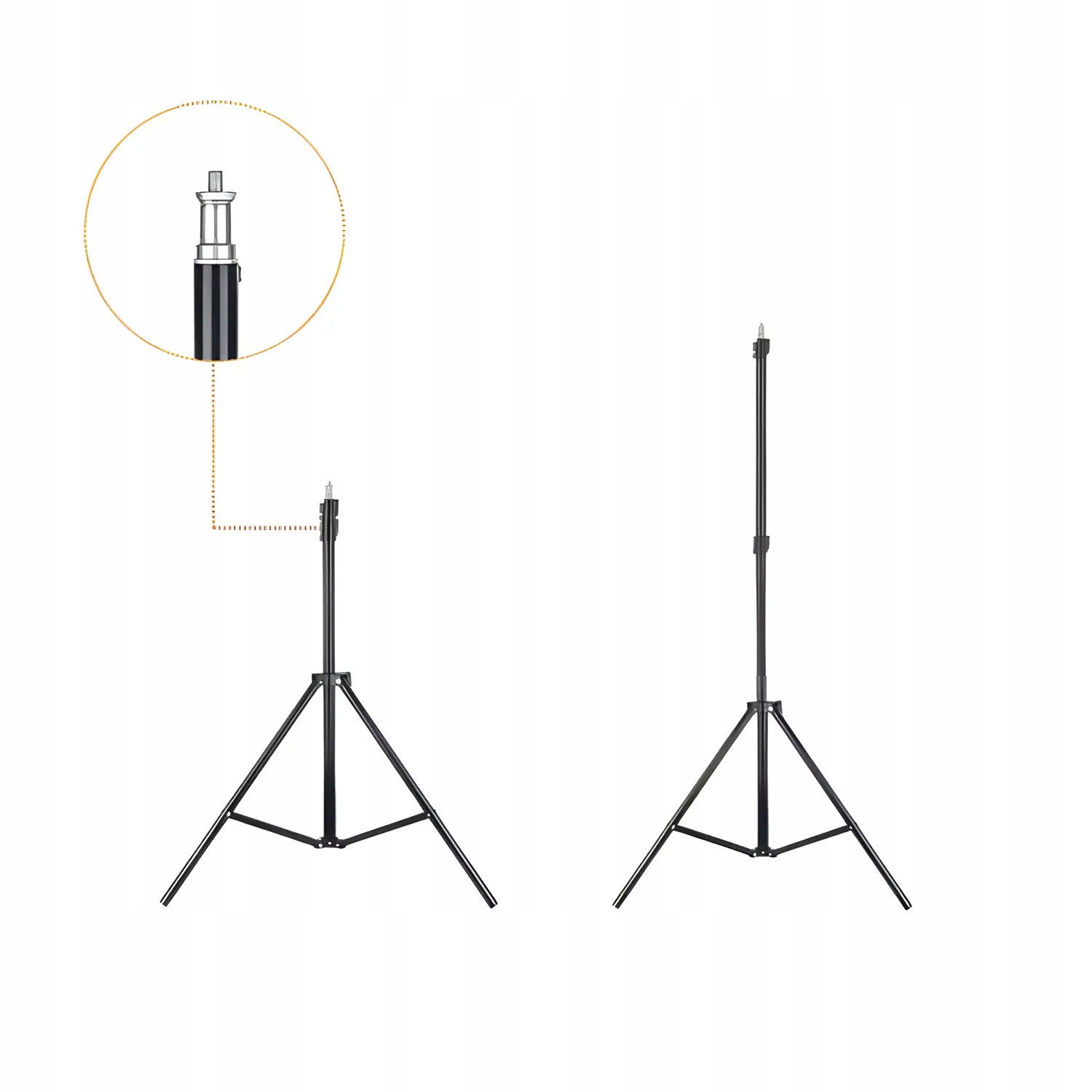 Imponujący zakres regulacji wysokości – od 72 cm do 210 cm