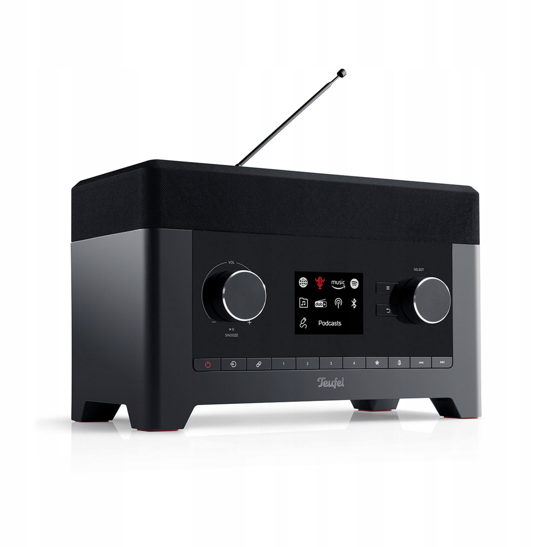 Teufel RADIO 3SIXTY DAB+ black – Nowoczesne radio z klasycznym designem