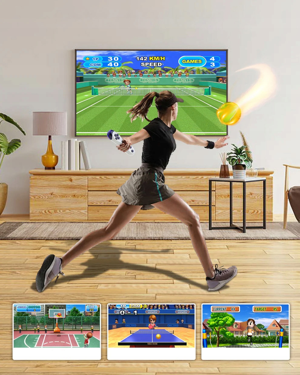 Konsola do gier z wbudowaną kamerą i kontrolerami