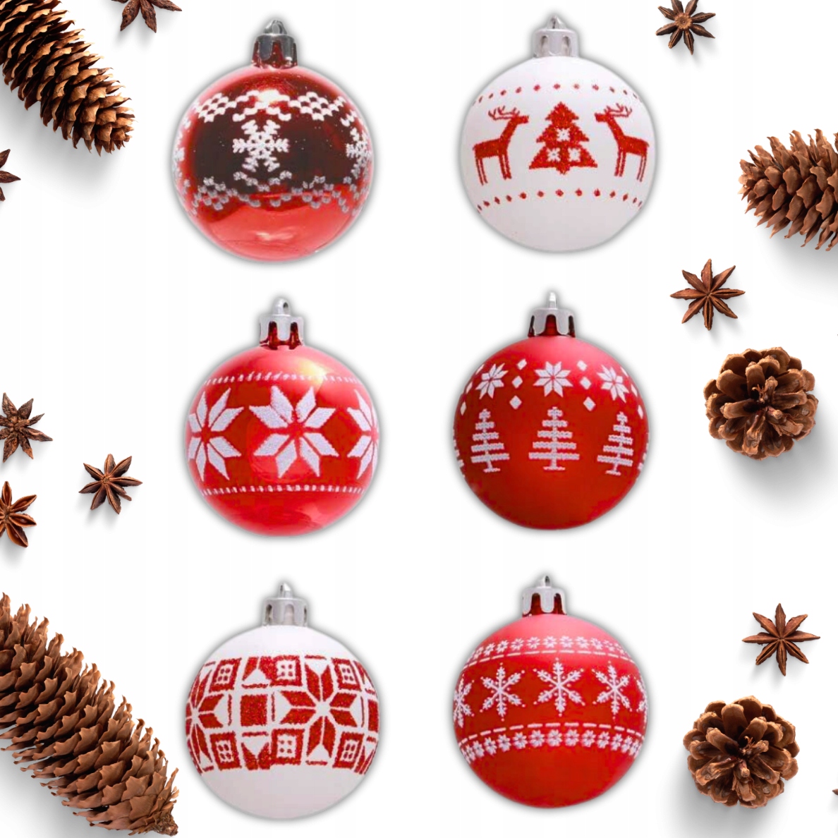 Bezpieczne i nietłukące bombki choinkowe