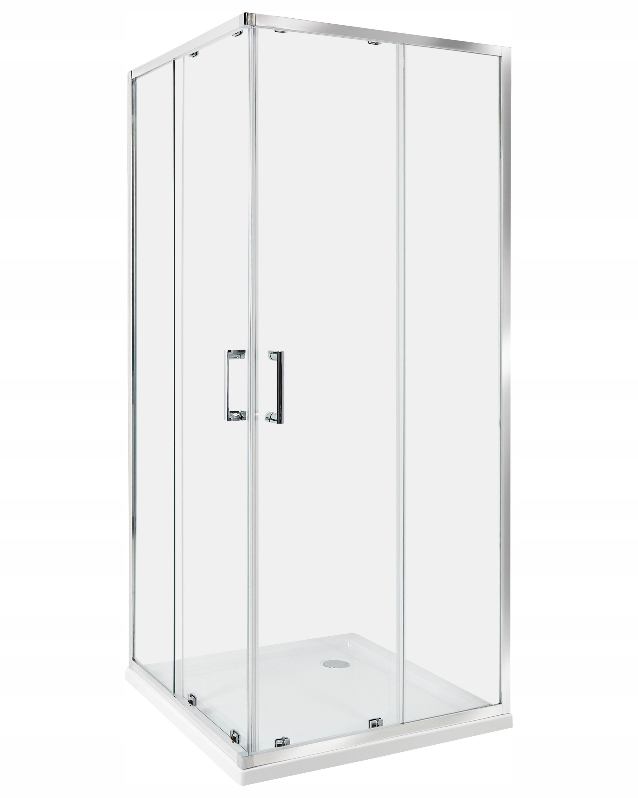 Kabina prysznicowa TELA 80 x 80 x 185 cm Srebrny – Elegancja i funkcjonalność w Twojej łazience