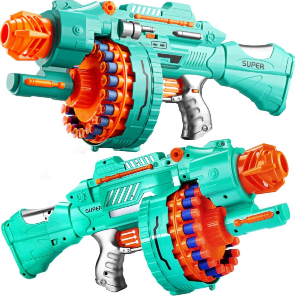 NERF Wyrzutnia Blaster Pistolet Karabin Elektryczny AUTOMATYCZNY Na Strzałki TOMDORIX