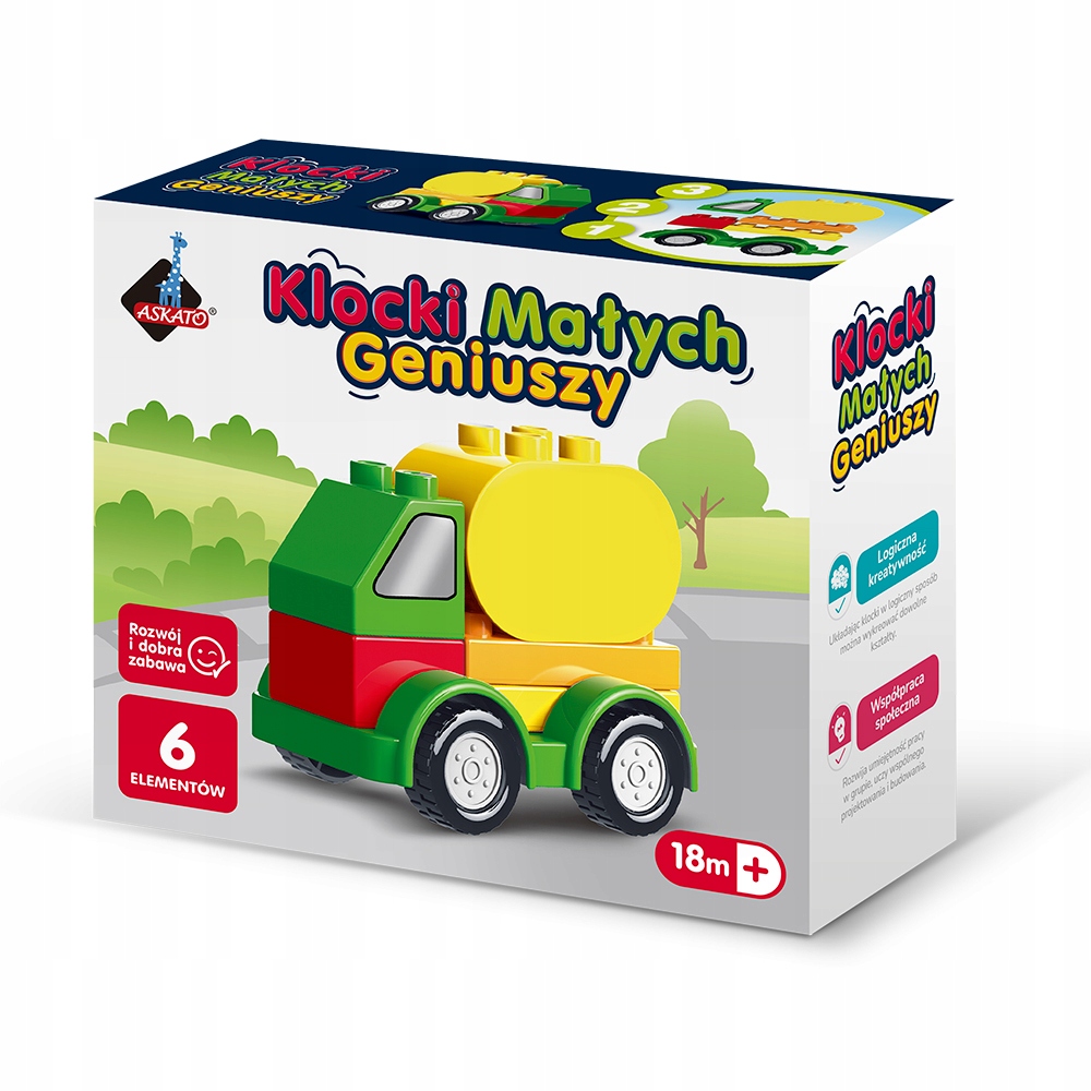 Klocki Małych Geniuszy Autko – Kreatywna zabawa dla najmłodszych