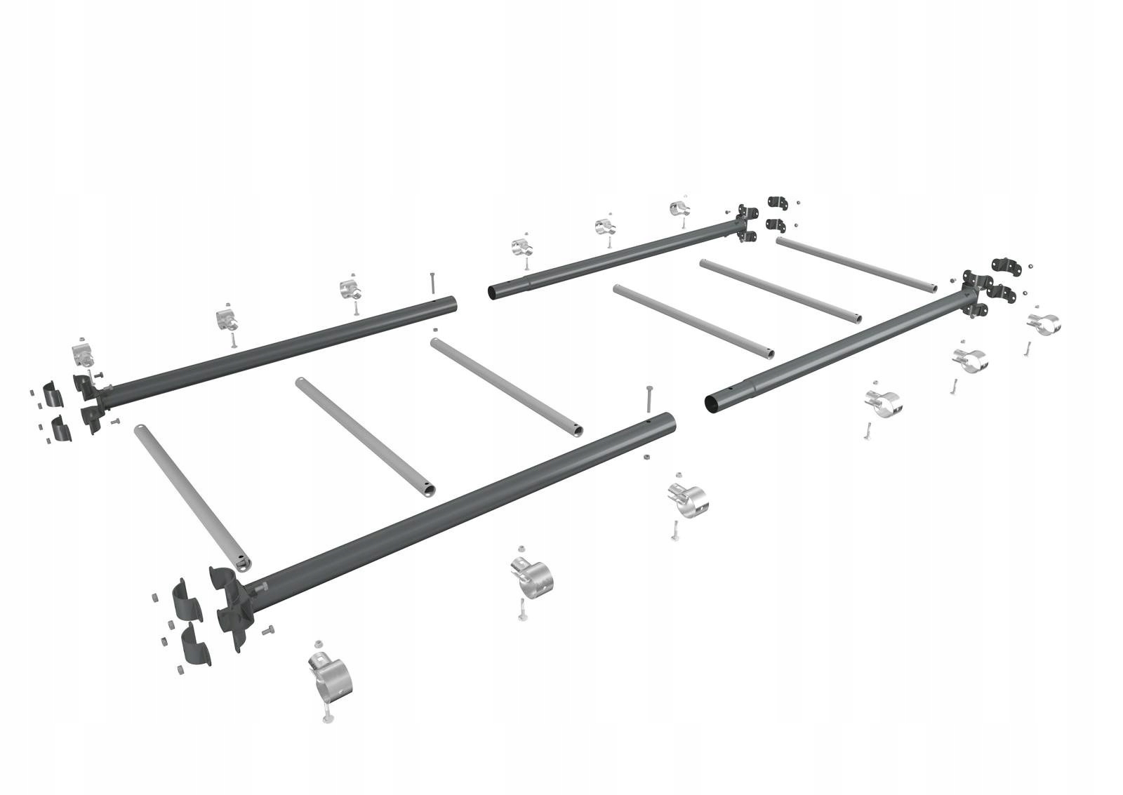 Drabinka gimnastyczna ogrodowa z drążkiem, poręczami i liną OCYNK Street workout UNDERFIT UF11683 – Idealna do aktywności na świeżym powietrzu