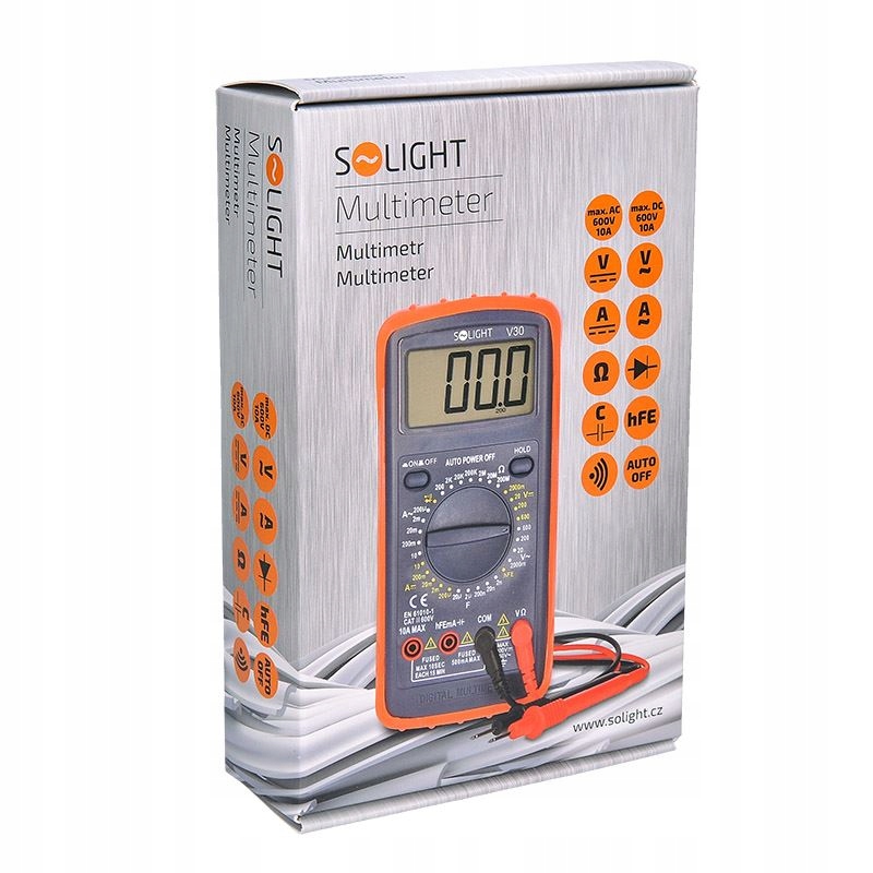 Multimetr cęgowy Solight V30 – Niezawodne pomiary w Twoim domu