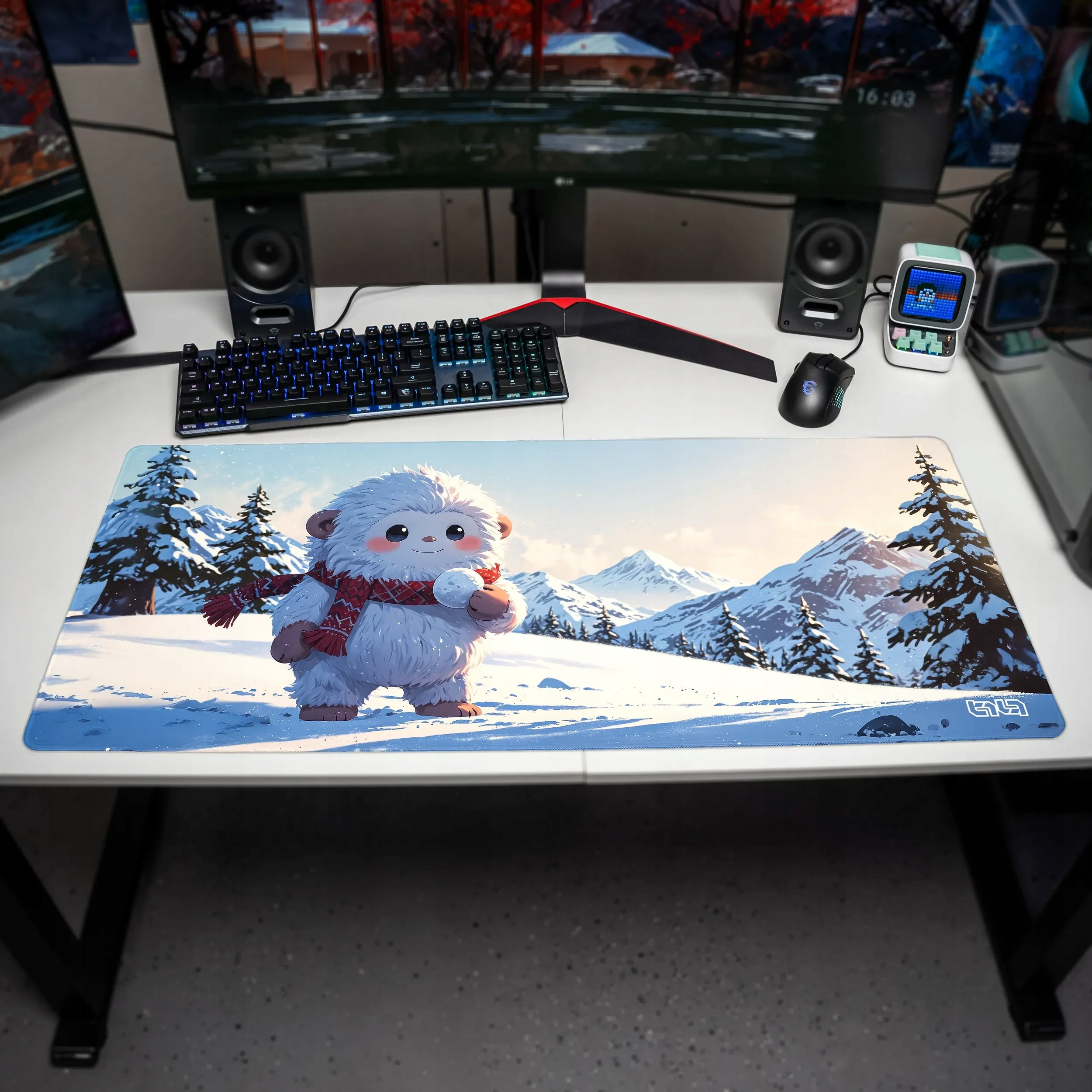 Przestronny rozmiar 90x40 cm – Idealne miejsce dla myszy i klawiatury