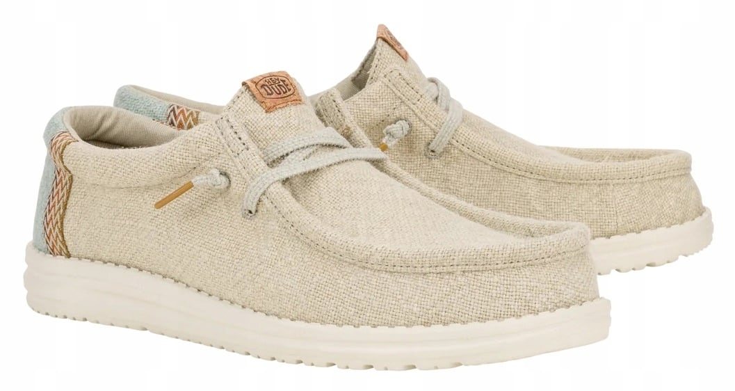 Hey Dude Wally Jute 43085-1UH – Wygodne mokasyny męskie na lato