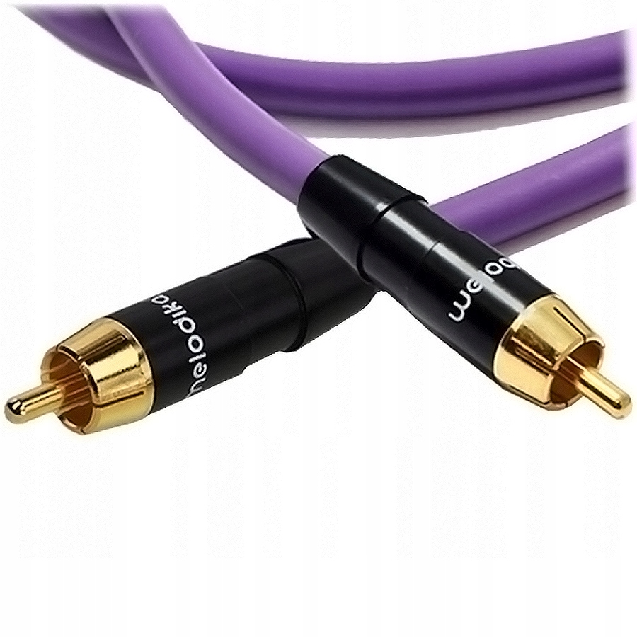 RCA (Cinch) 20m fioletowy – Wysokiej jakości kabel audio do subwoofera