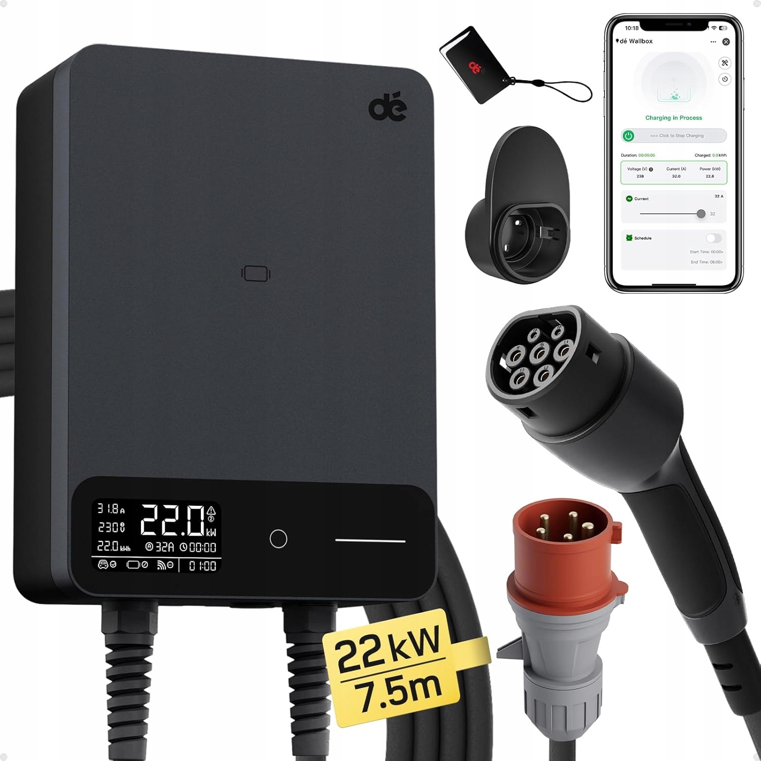 Stacja ładująca DE Wallbox Typ 2 22kW – dla Twojego pojazdu elektrycznego