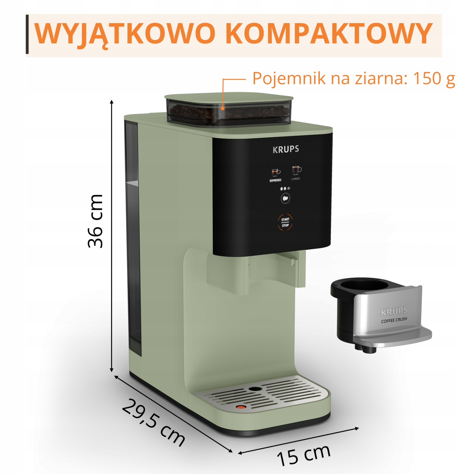Wbudowany młynek – Świeżość ziaren w każdej filiżance