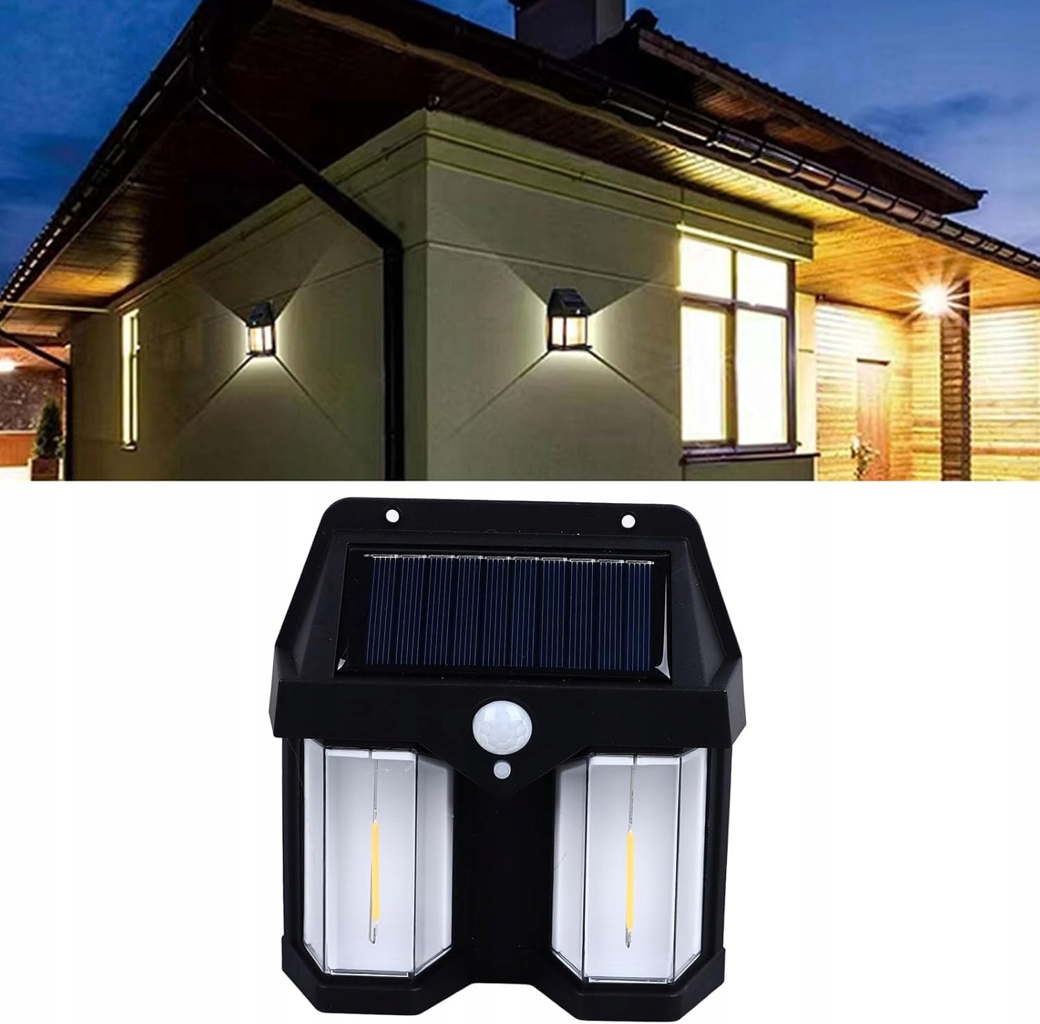 LTC Lampa ścienna solarna LED COB 10W – oświetlenie dla Twojego domu