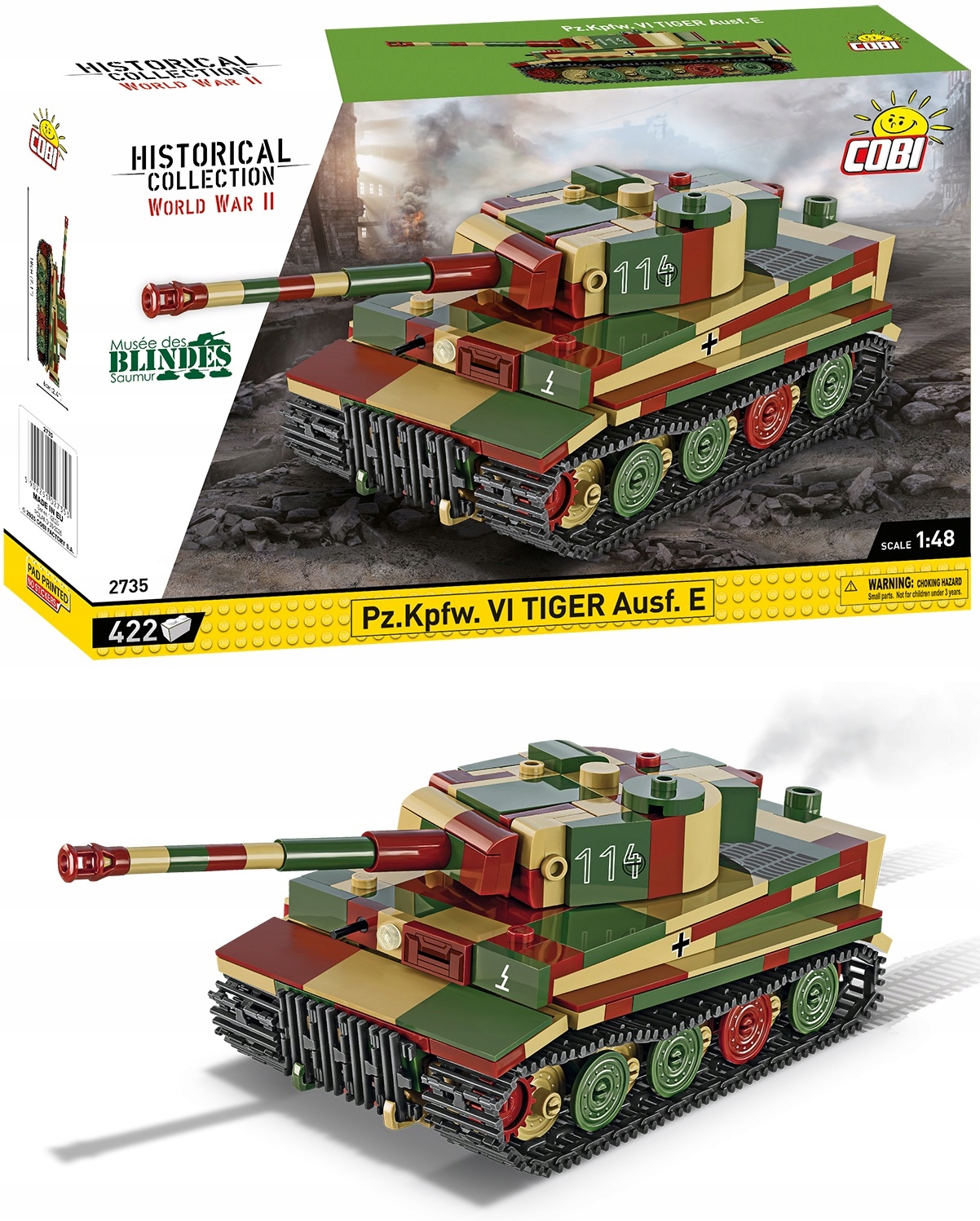 Klocki Pz.Kpfw. VI Tiger Ausf.E – Zbuduj legendarny niemiecki czołg