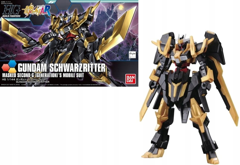 HGBF 1/144 GUNDAM SCHWARZRITTER – Model do samodzielnego montażu