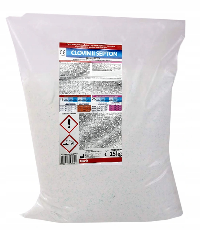 Clovin II Septon – Środek piorąco-dezynfekujący 15 kg