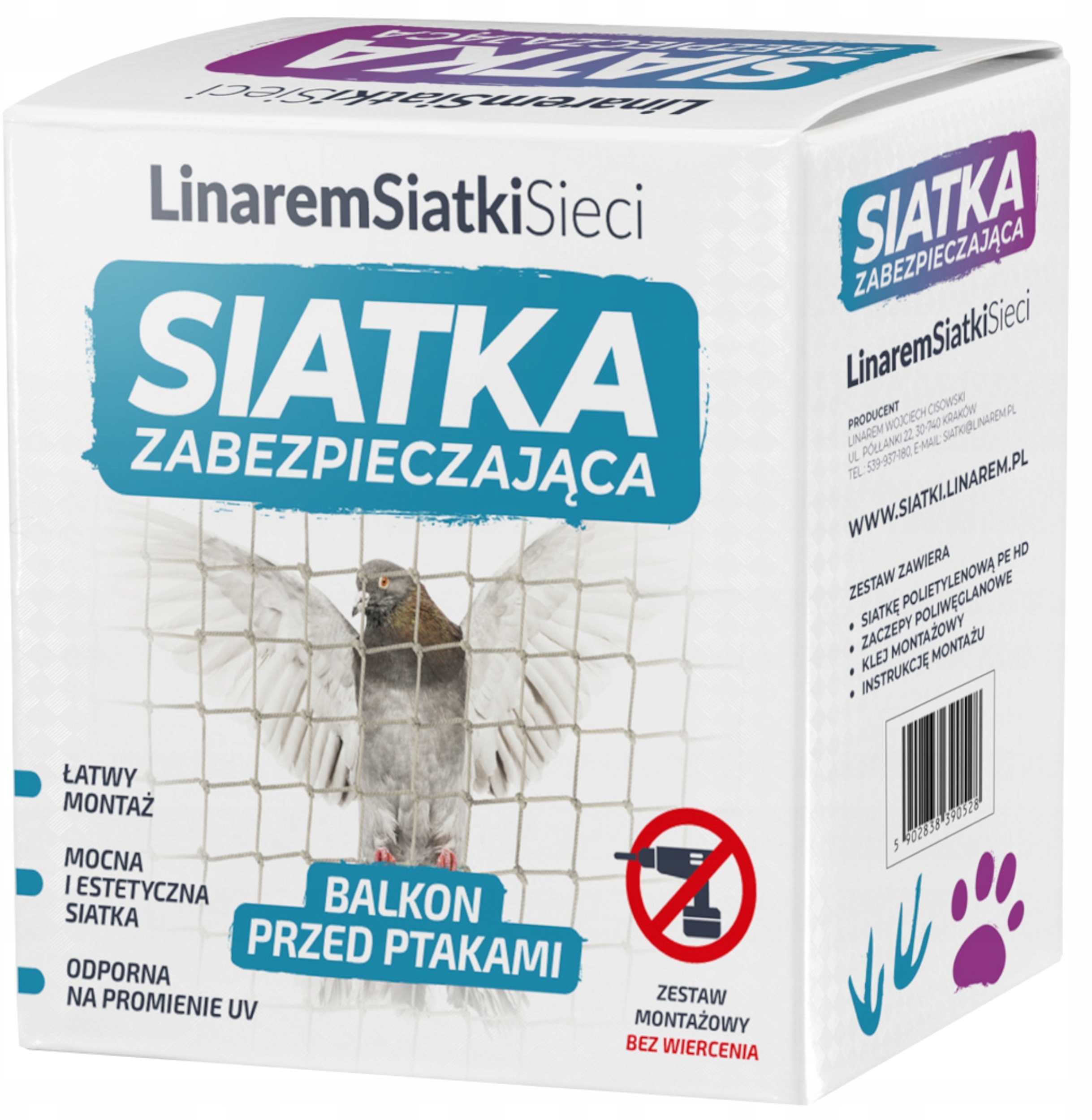 Zestaw montażowy bez wiercenia - łatwy i szybki montaż