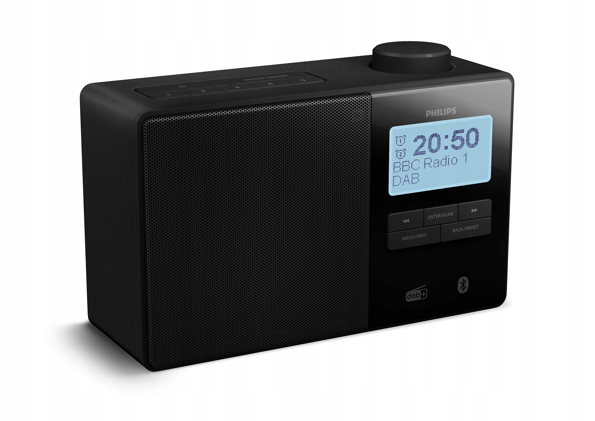 Philips Przenośne radio Bluetooth Cyfrowe strojenie FM/DAB+ TAR5600 – Idealne do domu i ogrodu