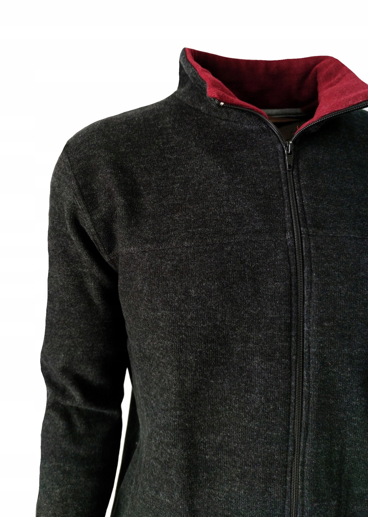 Bluza męska sportowa GRAFIT rozpinana 4XL BASTION Zapięcie zamek