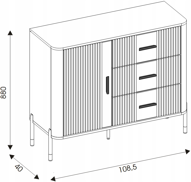 Ergonomiczne uchwyty i system cichego domyku