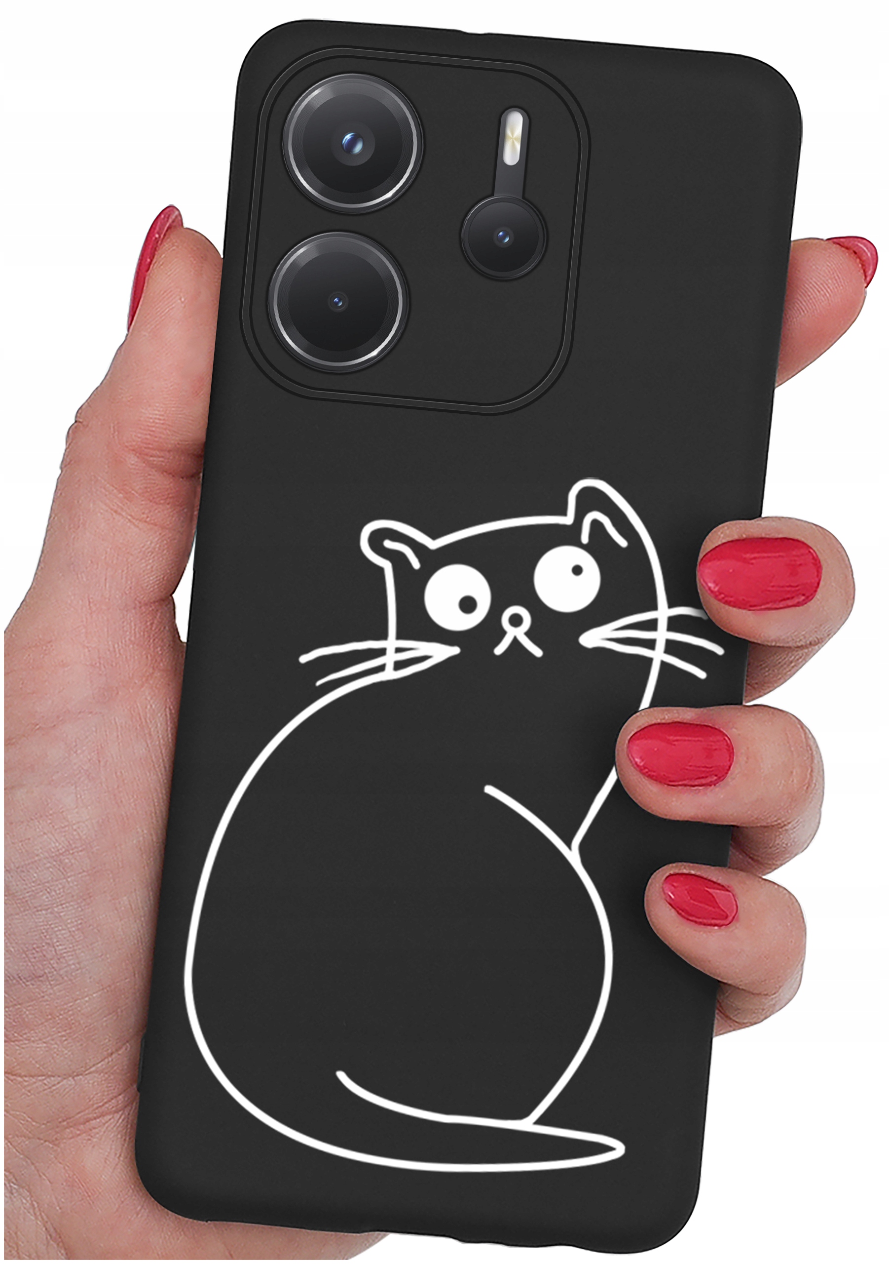 ETUI do Xiaomi Redmi Note 14 4G | WZORY | SILIKONOWE MATT CASE + SZKŁO HARTOWANE 9H