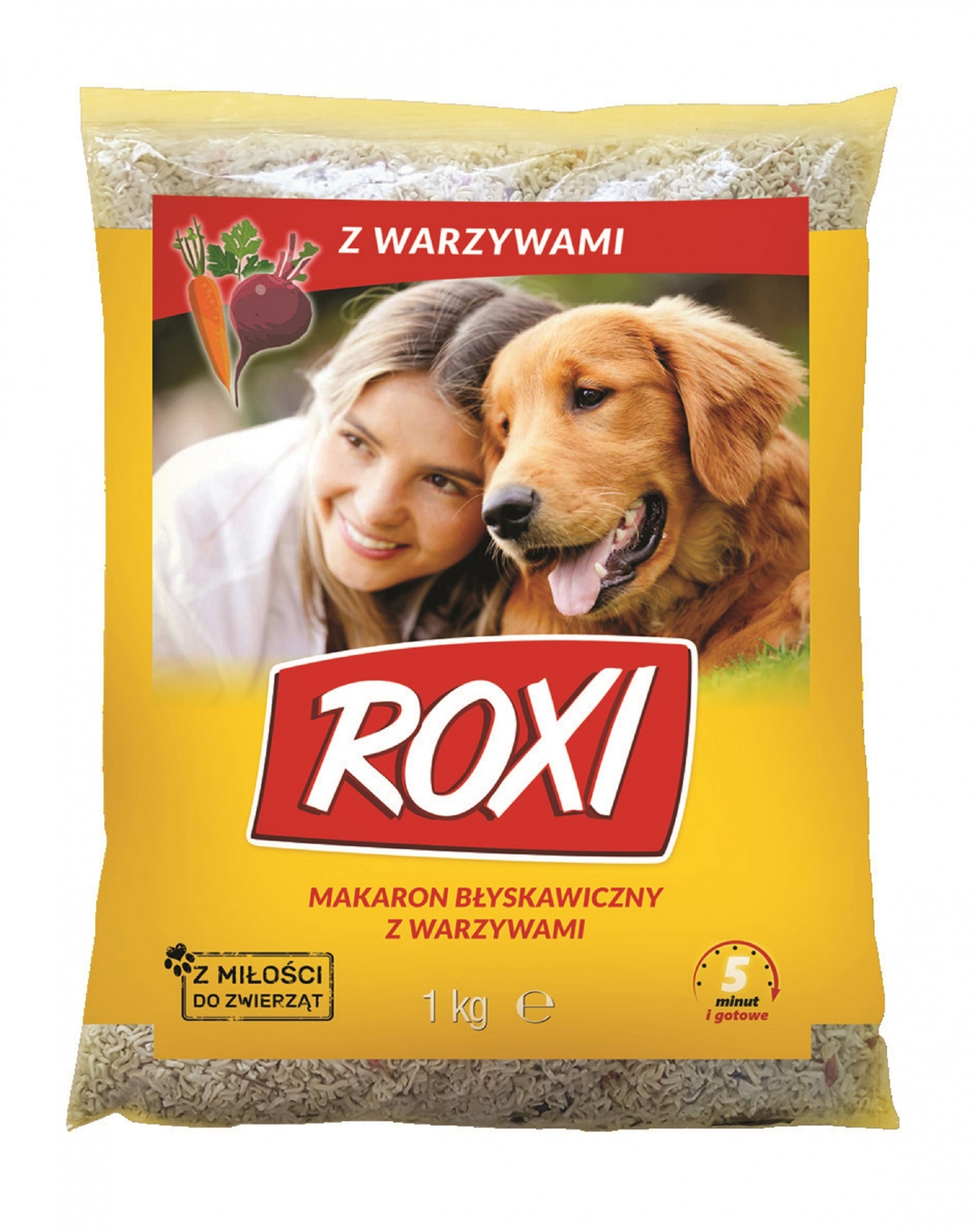 Roxi Makaron Z Warzywami 1kg – Idealna karma dla Twojego psa