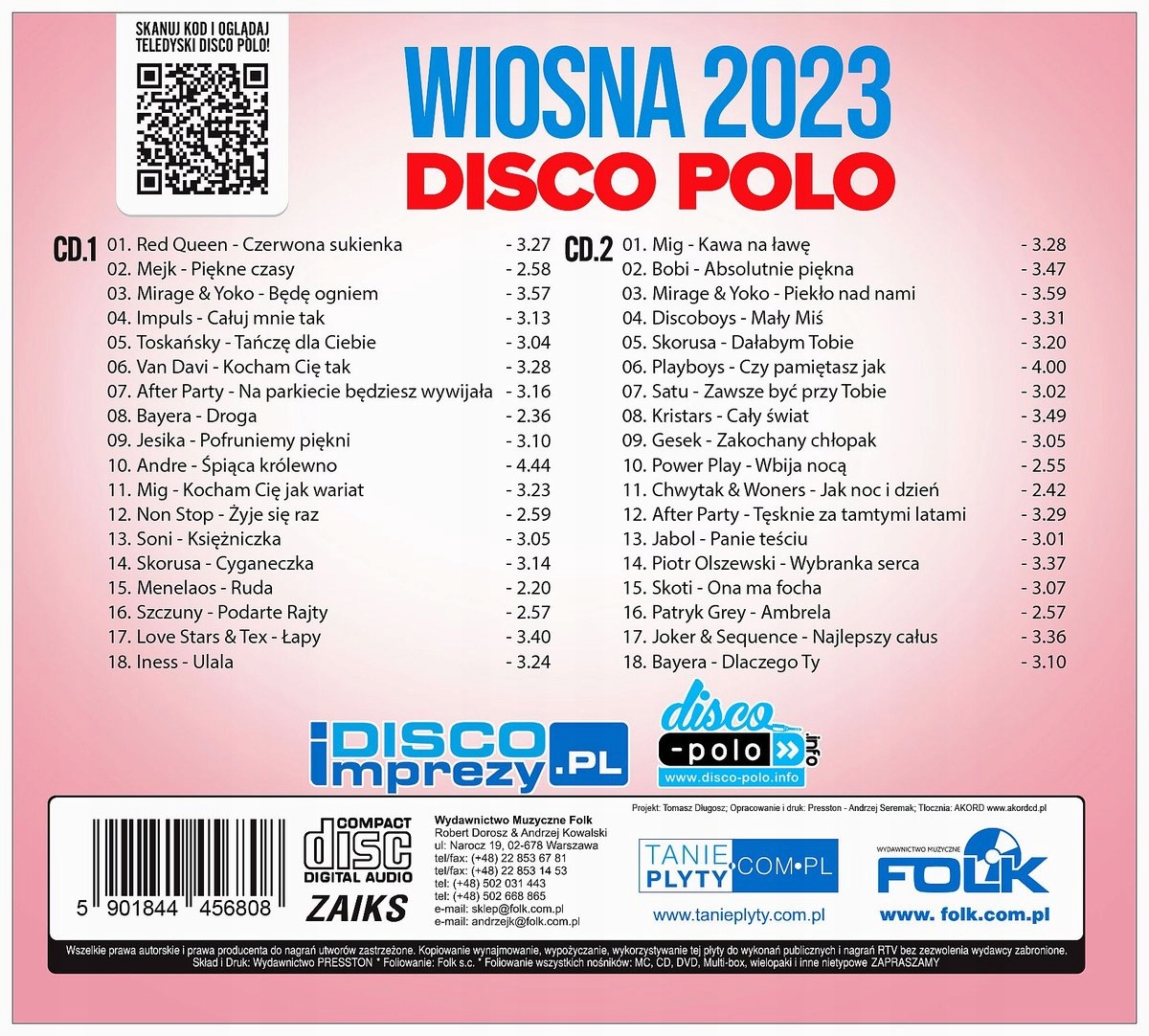 Zestaw utworów Disco Polo na wiosnę 2023