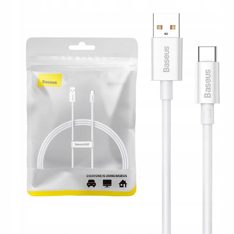 Kabel USB-A - USB-C 1 m Biały (P10320102214-01) – Szybkie ładowanie i transfer danych